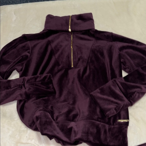 H by Halston Tops - Halston Velour hoodie